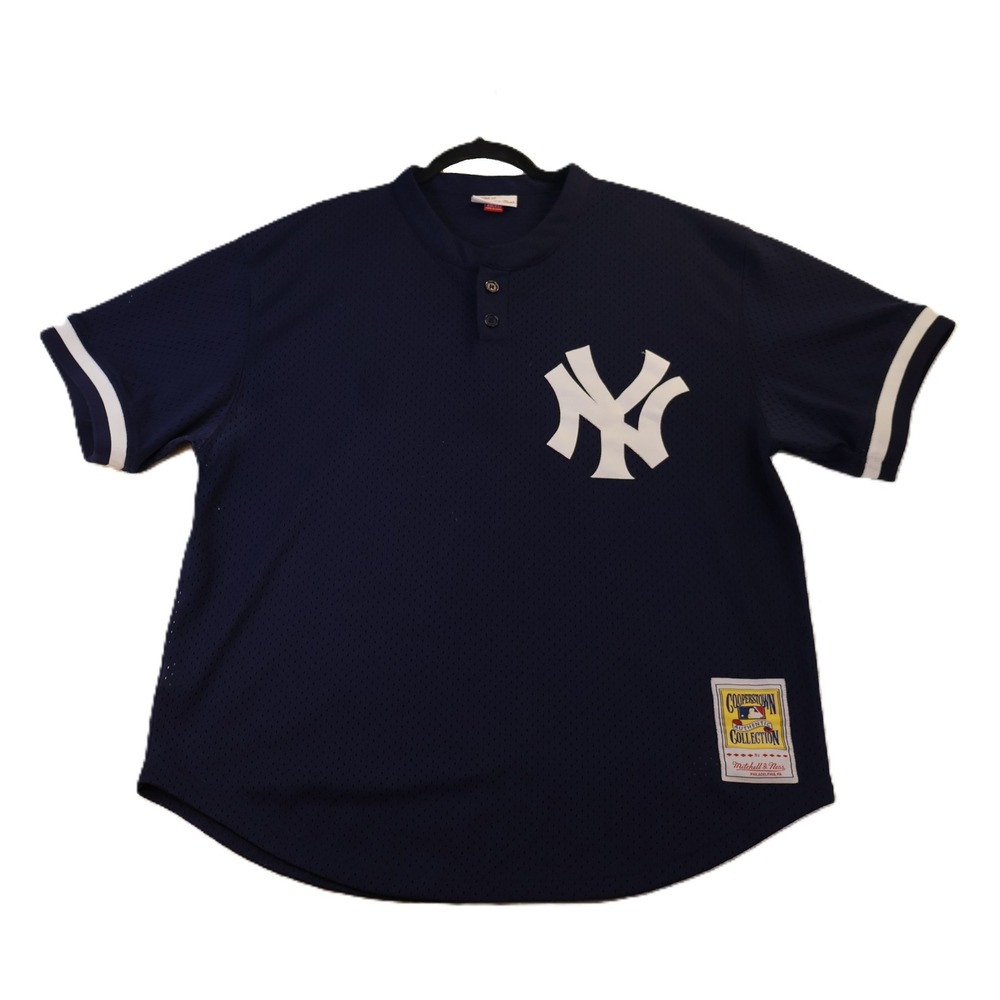 Mitchell & Ness Mens XL Jersey Navy 1995 Don Mattingly NY Yankees Cooperstown